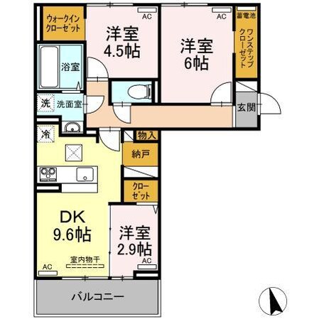 サンセール問屋町の物件間取画像